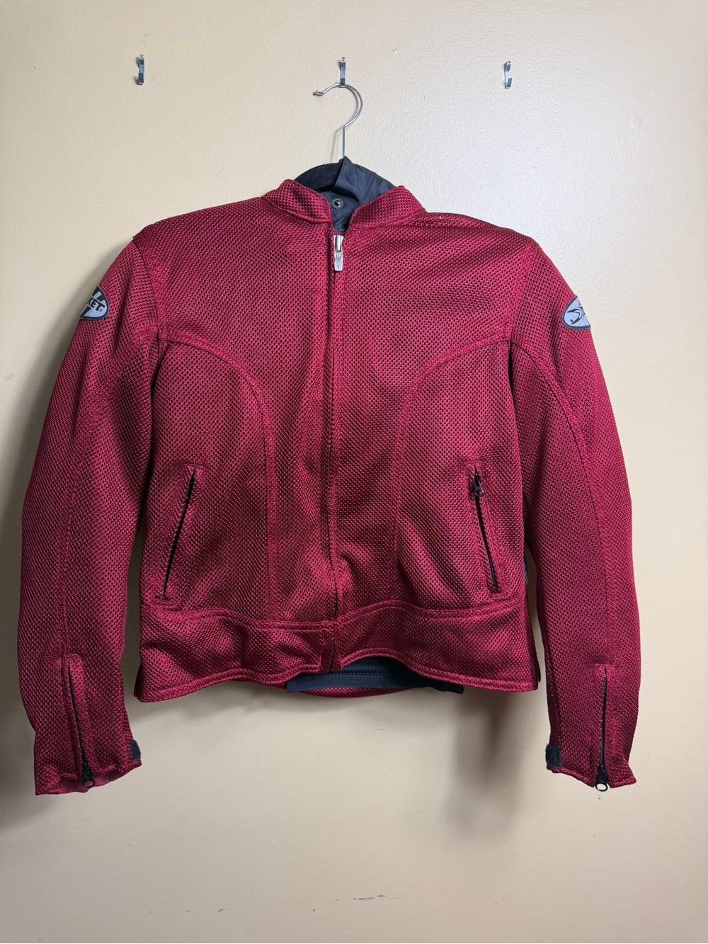 Joe Rocket Girl Cleo red Mesh Motorcycle Riding Jacket Size Medium